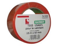 Ruban adhésif vinyle multiusages - orange - 33 m x 50 mm