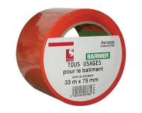 Ruban adhésif vinyle multiusages - orange - 33 m x 75 mm