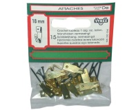 Crochet tableau+1 aigu. 18mm blister