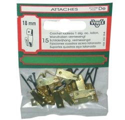 Crochet tableau+1 aigu. 21mm blister