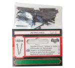 Aiguille pour crochet tableau - L : 26 mm - D1.4 mm -  lot de 48