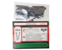 Aiguille pour crochet tableau - L : 26 mm - D1.4 mm -  lot de 48