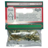 Attache tableau triangle laiton 10mm sc
