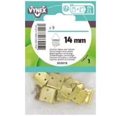 Attache tableau triangle laiton 14mm sc x9