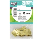 Attache tableau triangle laiton 16mm sc x8