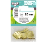 Attache tableau triangle laiton 20mm sc x6