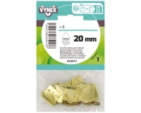 Attache tableau triangle laiton 20mm sc x6