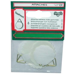 Attache tableau toile gommée assortiment sc
