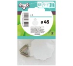 Attache tableau toile gommée d.45mm sc X4