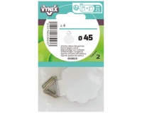 Attache tableau toile gommée d.45mm sc X4