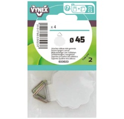 Attache tableau toile gommée d.45mm sc X4