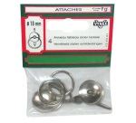 Anneau tableau acier nickelé 18mm sc