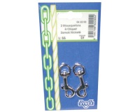 Mousqueton à pompe 55mm blister de 2