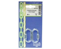 Maillon rapide - à vis - D3.5 mm - acier zingué - lot de 2