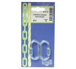 Maillon rapide - à vis - D4  mm - acier zingué - lot de 2