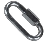 Maillon rapide - à vis - D7  mm - acier zingué - lot de 2