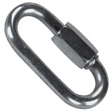 Maillon rapide - à vis - D8  mm - acier zingué - lot de 2