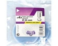 Patin glisseur  P.T.F.E - D65 mm - adhésif - gris - lot de 4