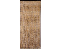 Rideau de porte perles olives en bois - 90x200 cm
