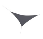 Voile d'ombrage - triangulaire- First - 3 x 3 m - ardoise