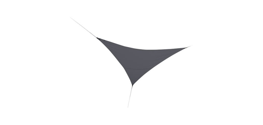 Voile d'ombrage - triangulaire- First - 3 x 3 m - ardoise