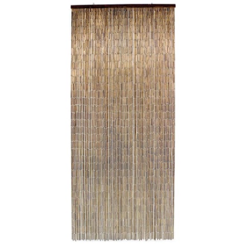 Rideau de porte Acajou en bambou 90 x 200 cm