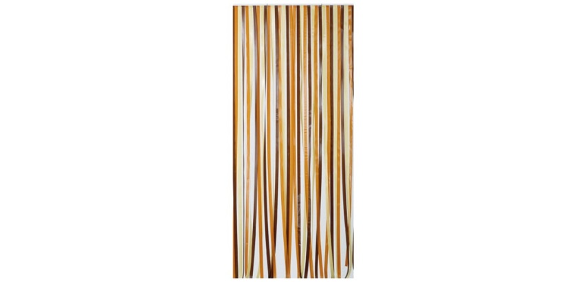 Rideau de porte Antilles 90 x 200 cm, brun et beige