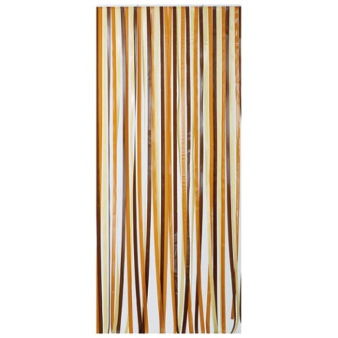 Rideau de porte Antilles 90 x 200 cm, brun et beige