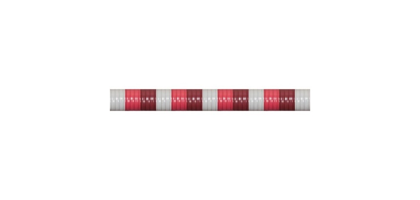Rideau de porte Antilles polyéthylène 90x220 cm - gris, bordeaux