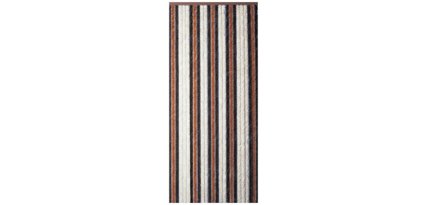Rideau de porte Florence chenilles 90x220 cm - beige, bronze, brun