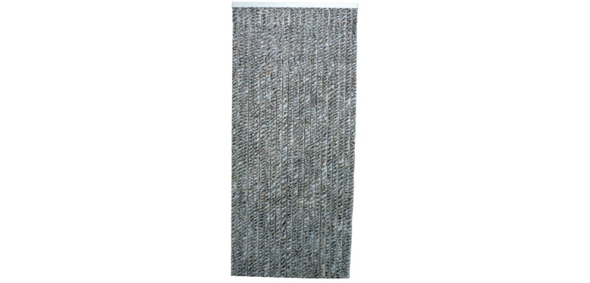Rideau de porte Flash chenilles 90 x 220 cm, gris