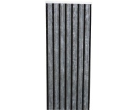 Rideau de porte Florence chenilles 90x220 cm - gris, noir