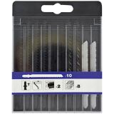 Coffret de 10 lames de scie sauteuse TIVOLY Essential pour bois et métal - Fixation en T