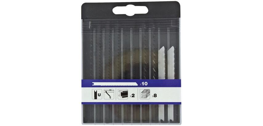 Lame de scie sauteuse - Essential - spécial bois - fixation en U - coffret