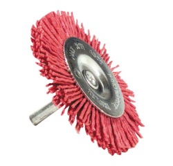 Brosse circulaire - Essential - fil nylon rouge - spécial bois - GR80 - D : 75 mm