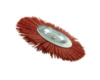 Brosse circulaire - Essential - fil nylon rouge - spécial bois - GR80 - D : 100 mm