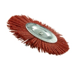 Brosse circulaire - Essential - fil nylon rouge - spécial bois - GR80 - D : 100 mm