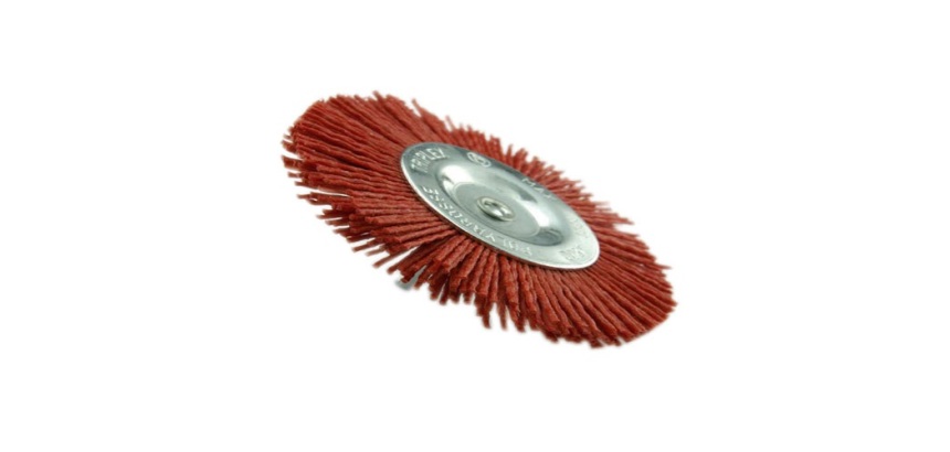 Brosse circulaire - Essential - fil nylon rouge - spécial bois - GR80 - D : 100 mm