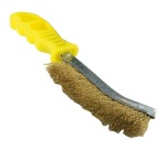 Brosse métal - Technic - ergonomique - convexe - garniture acier laitonné o