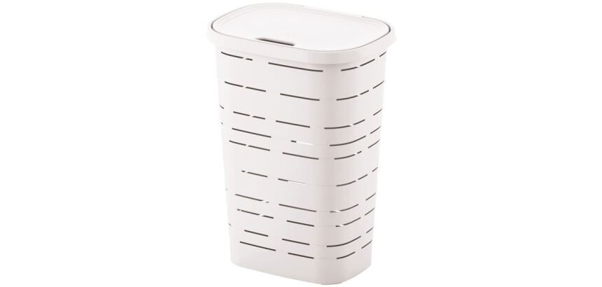 Coffre à linge - Signature - 55 L - blanc