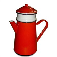 Cafetière du Nord rouge d'antan 1,5 L