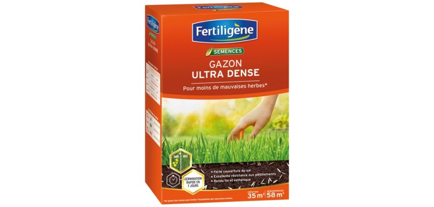 Gazon - ultra dense - pour moins de mauvaises herbes - 35 m²
