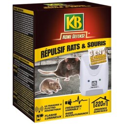 Répulsif rats et souris 3 en 1 KB Home Defense ®