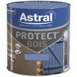 Peinture glycéro bois satin - protect' bois - extérieur - 500 mL - bleu pro