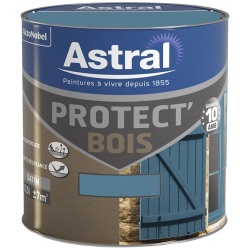 Peinture glycéro bois satin - protect' bois - extérieur - 500 mL - ciel d'o