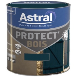 Peinture glycéro bois satin - protect' bois - extérieur - 500 mL - vert bas