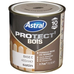 Peinture Protect'bois satin - 0.5 L - base clear