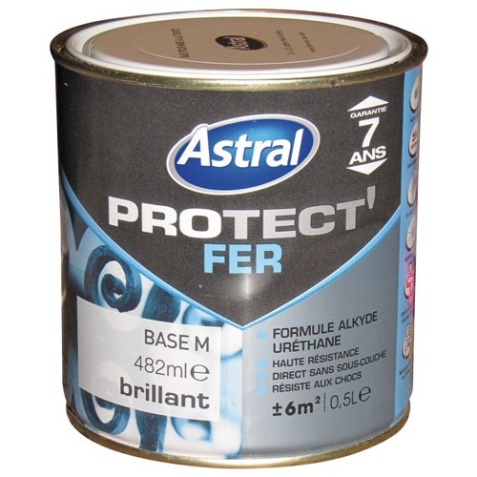 Peinture Protect'fer brillante - 2 L - base medium