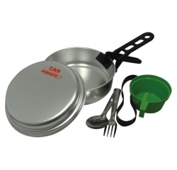 Popote alu scout 1 personne 7 pieces