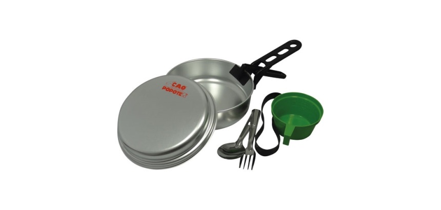 Popote alu scout 1 personne 7 pieces